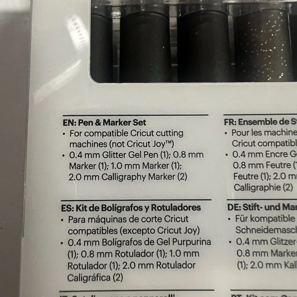 Cricut 5pc Black Calligraphy Variety Pen Set